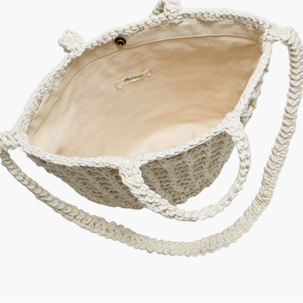 Madewell Crocheted Shoulder Bag NWT in White - Picture 2 of 2